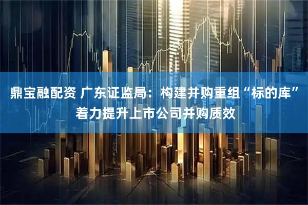 鼎宝融配资 广东证监局：构建并购重组“标的库” 着力提升上市公司并购质效